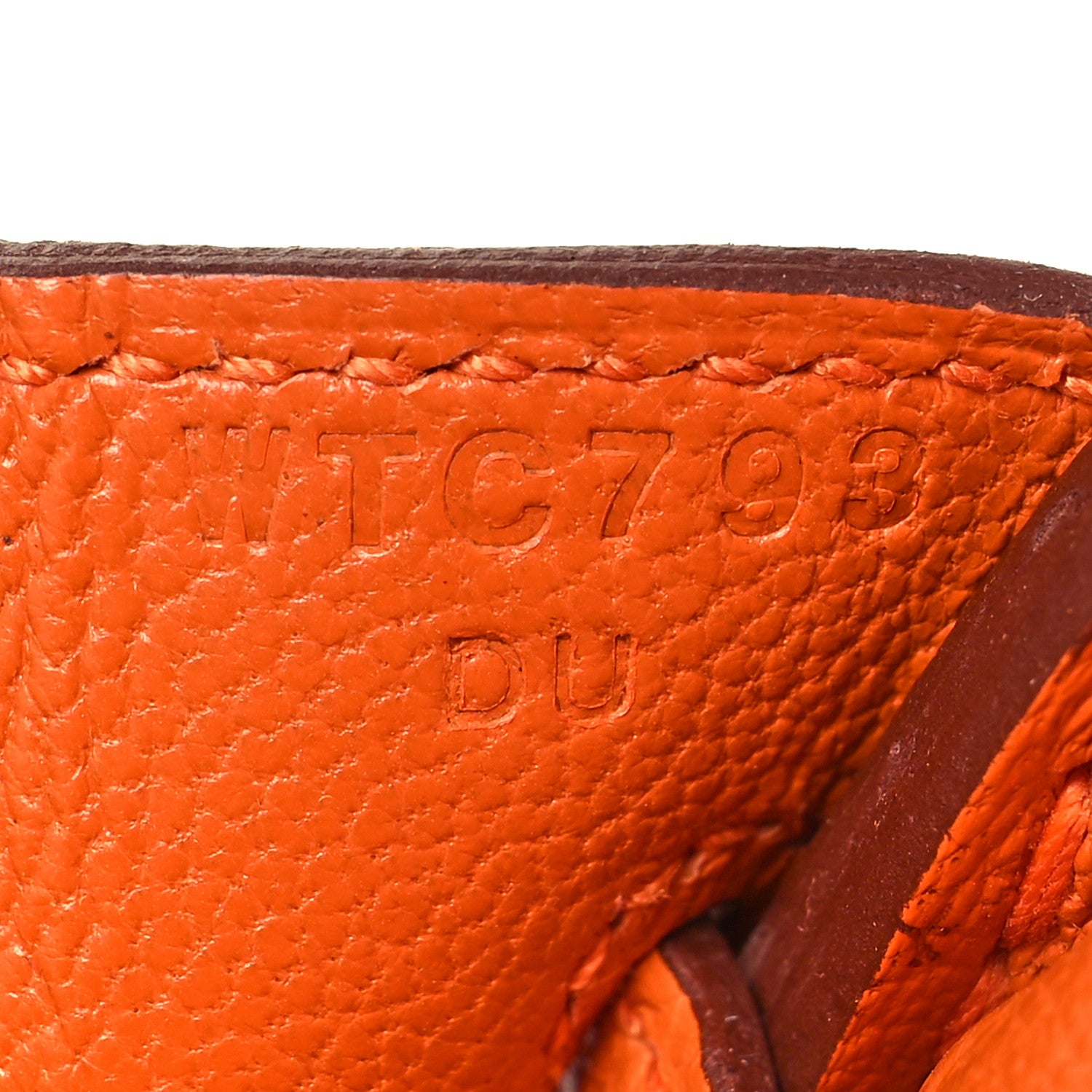 Hermes Togo Birkin 25 Orange 7 of 11