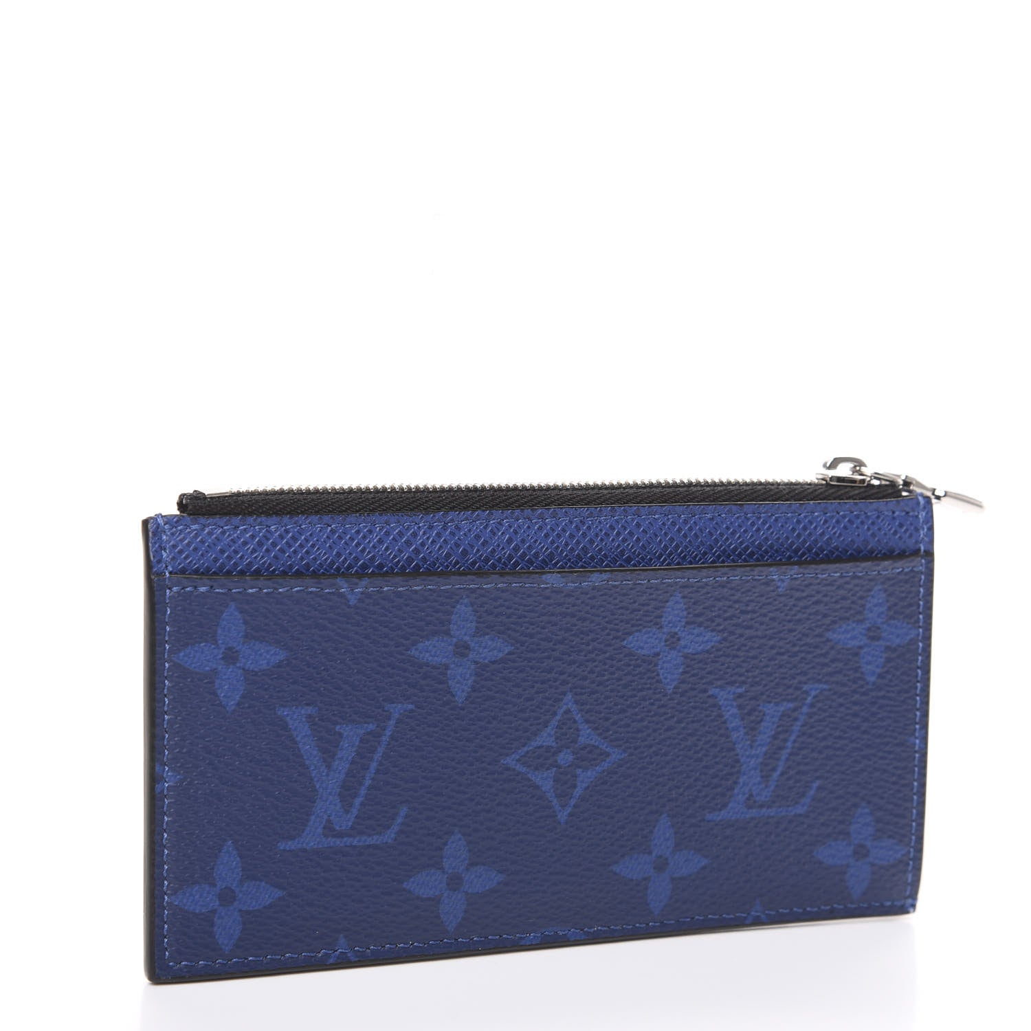 Louis Vuitton Monogram Taiga Coin Card Holder Cobalt 2 of 6