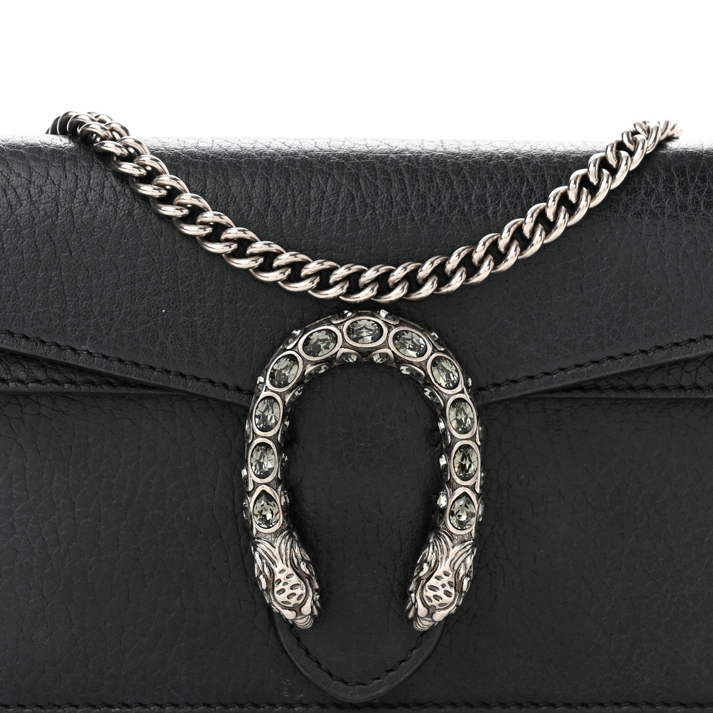 Calfskin Super Mini Dionysus Shoulder Bag Black