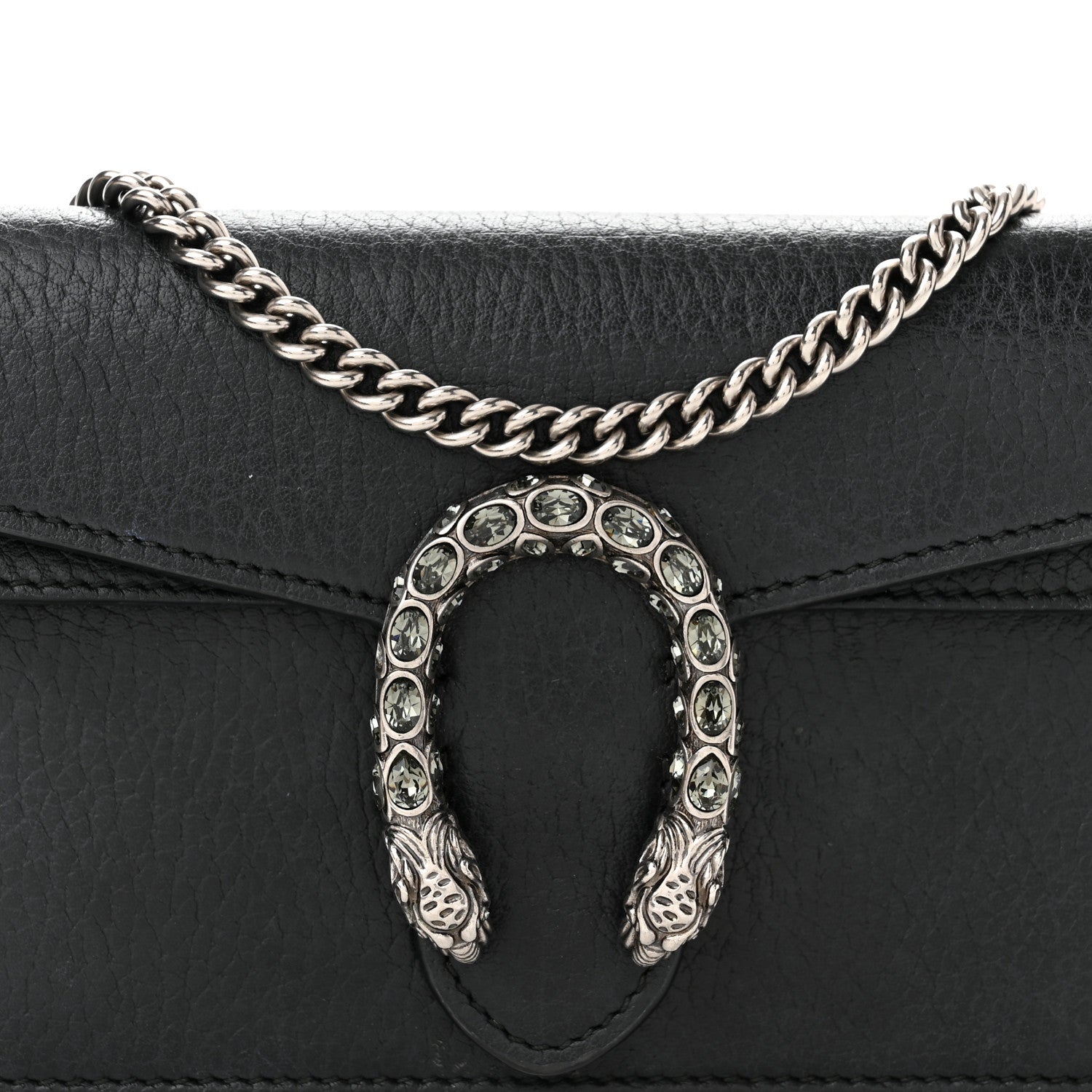 Gucci Calfskin Super Mini Dionysus Shoulder Bag Black 7 of 10