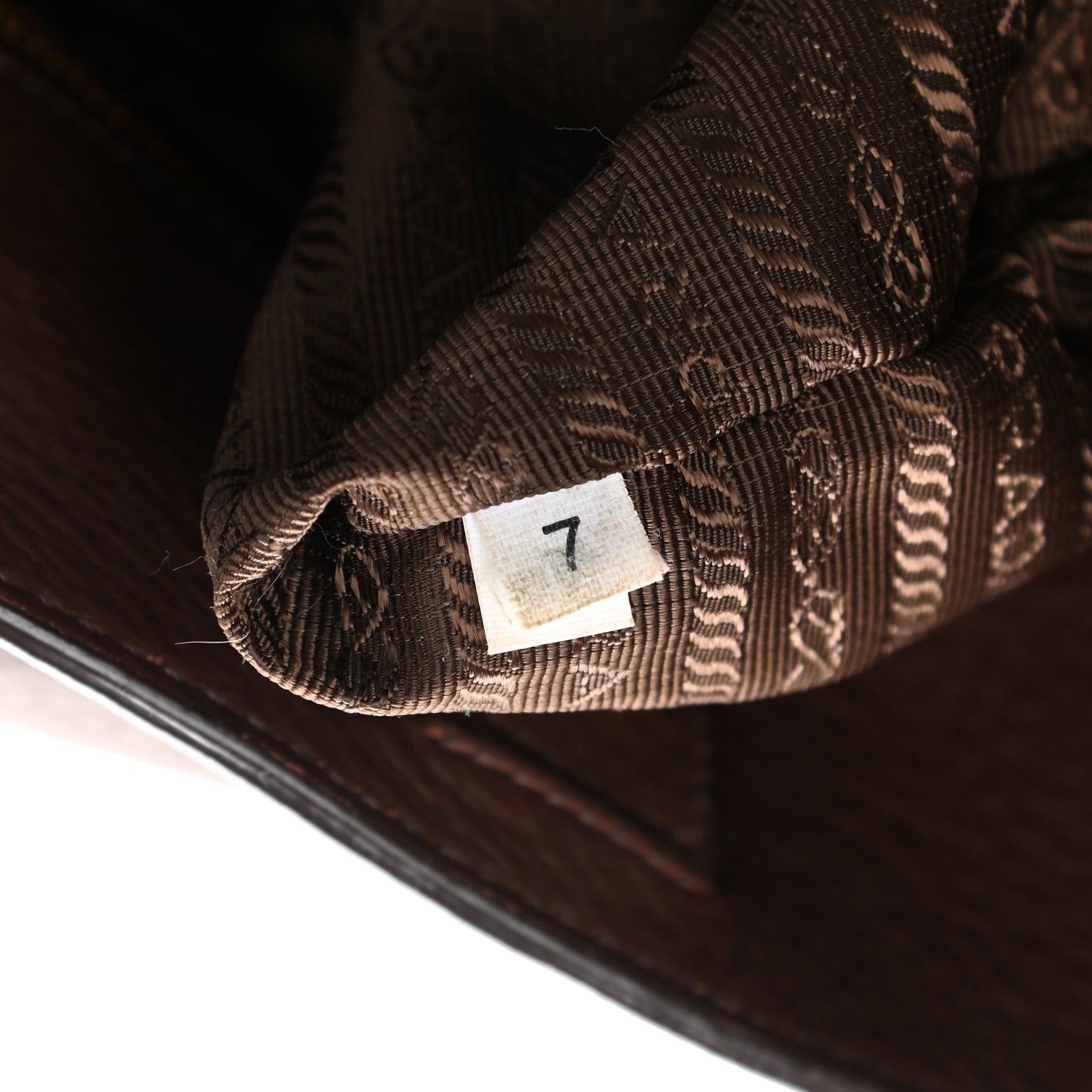 Prada Vitello Daino Double Pocket Shoulder Bag Bruciato 6 of 17