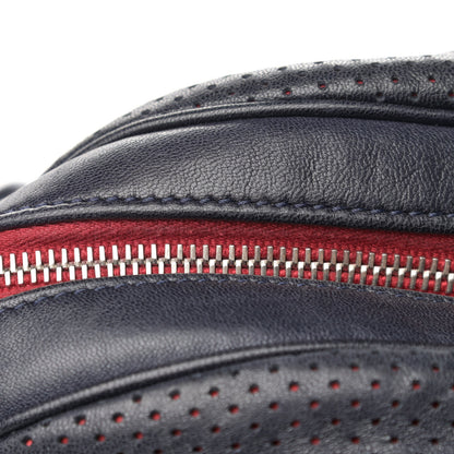 Chanel Lambskin Perforated Baseball Spirit Ligne Bag Navy 15 of 15