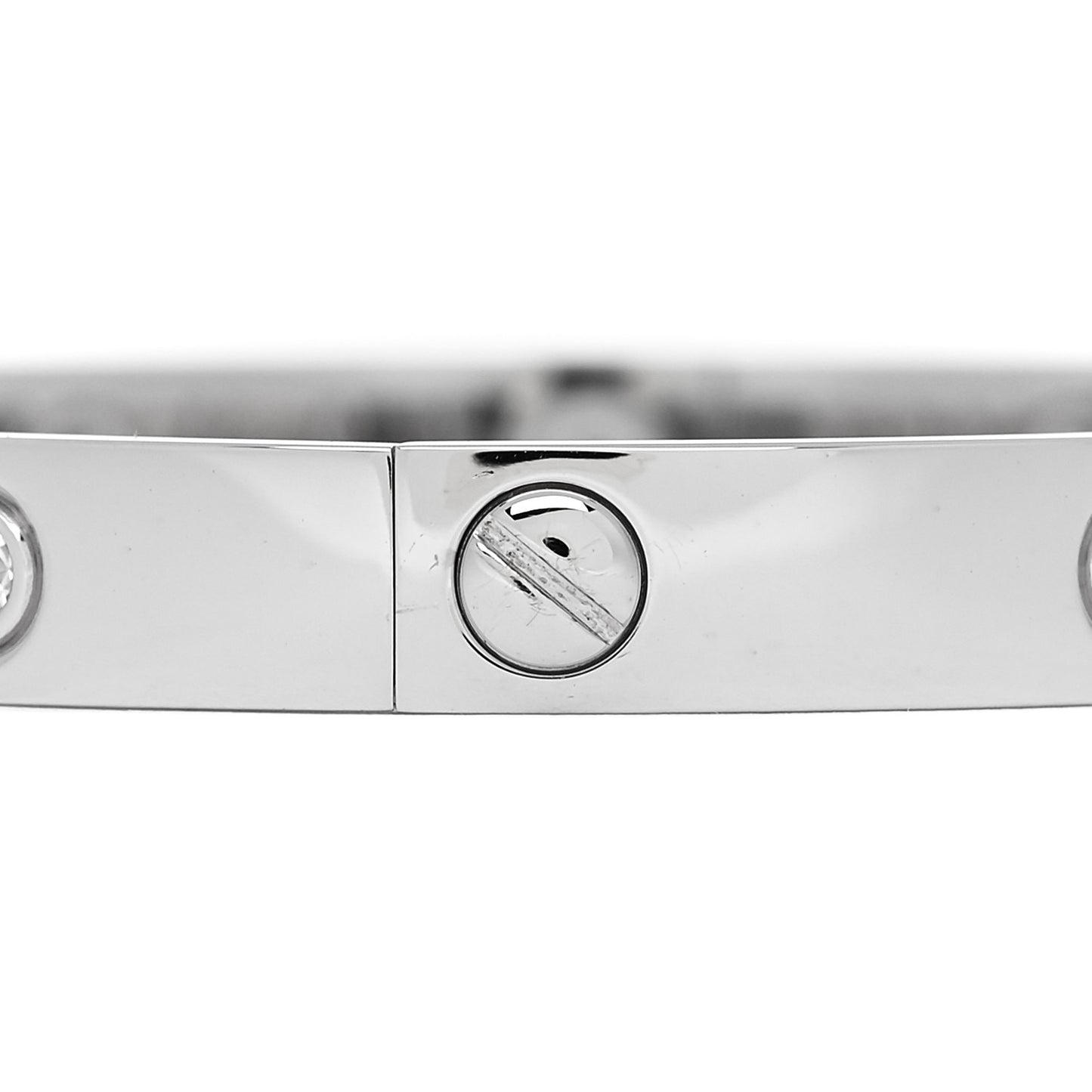 18K White Gold 10 Diamond LOVE Bracelet