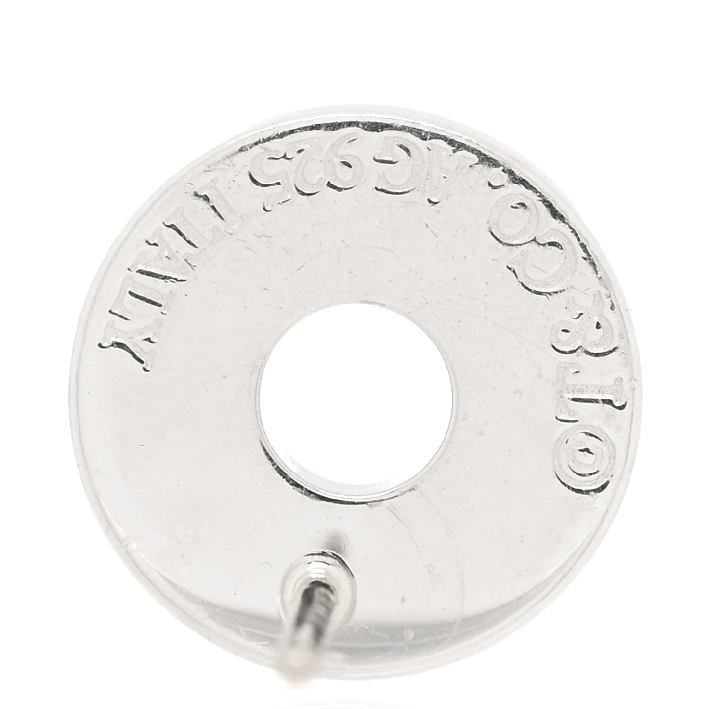 Sterling Silver 1837 Circle Earrings