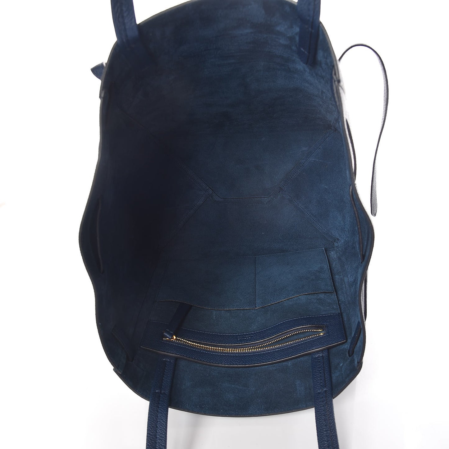 Soft Grained Calfskin Small Belt Cabas Phantom Abyss Blue