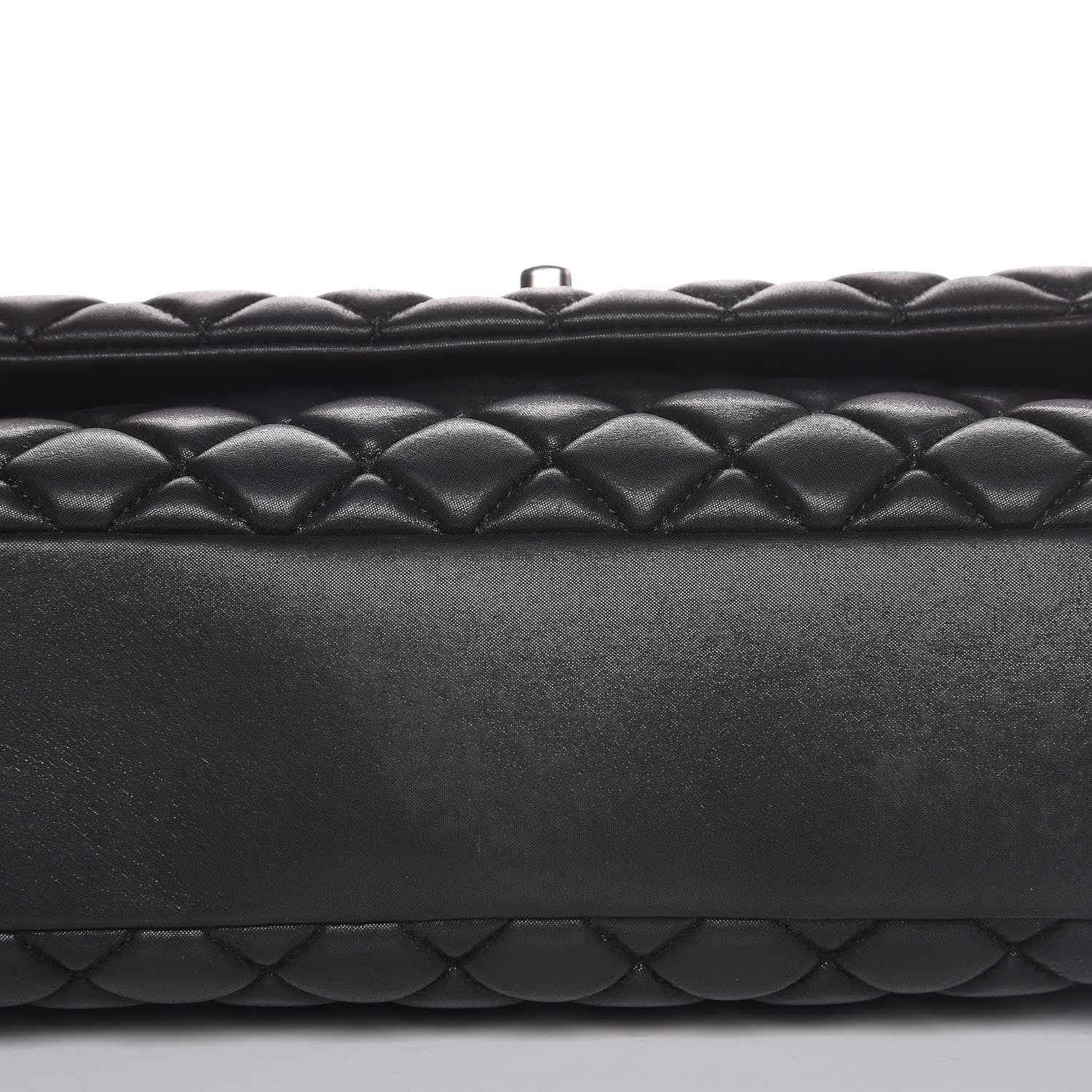 Chanel Iridescent Calfskin Quilted Large New Bubble Flap Black 8 of 9