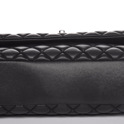 Chanel Iridescent Calfskin Quilted Large New Bubble Flap Black 8 of 9