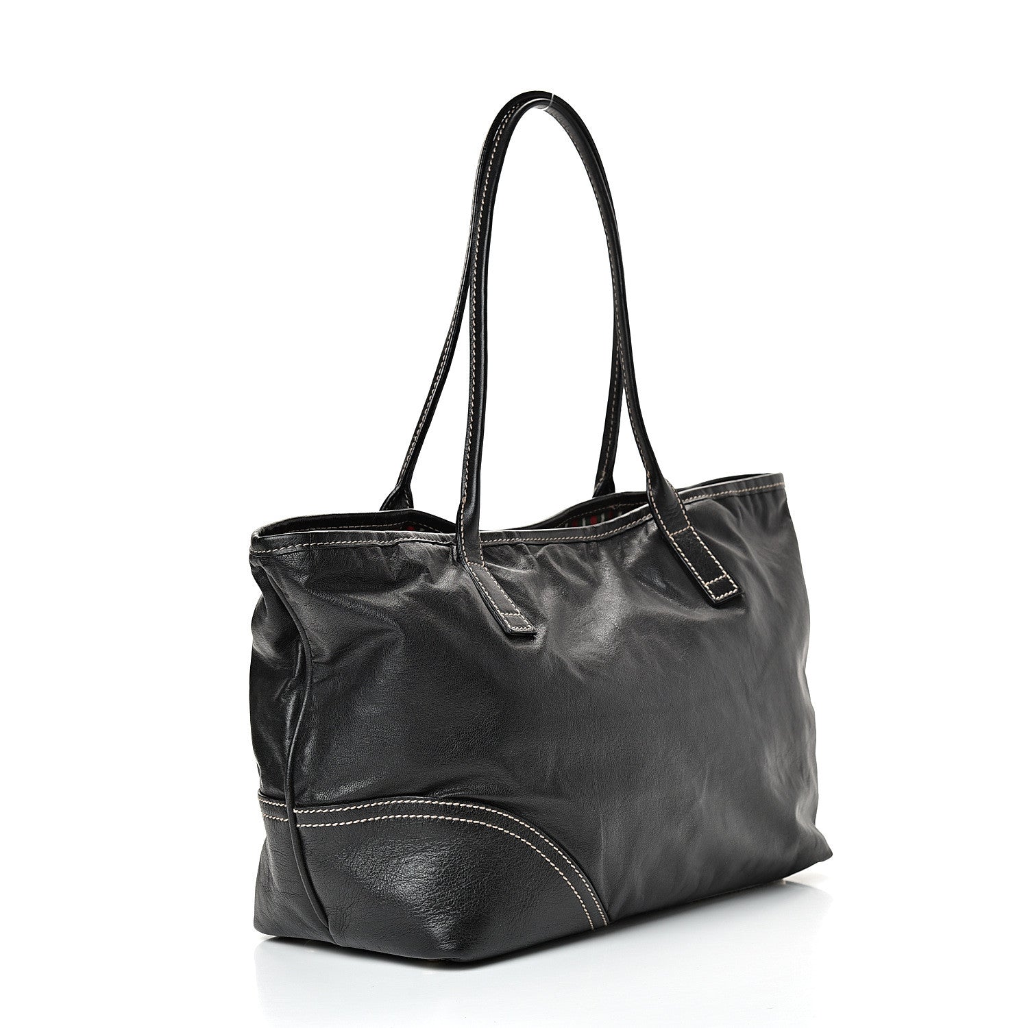 Gucci Leather Medium New Britt Tote Black 2 of 12