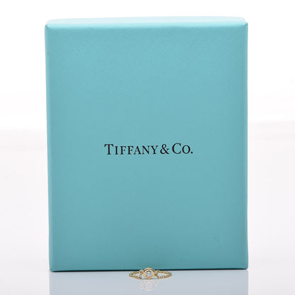 Tiffany 18K Yellow Gold Diamond .07ct Elsa Peretti Diamonds by the Yard Ring 50 5.5 6 of 6