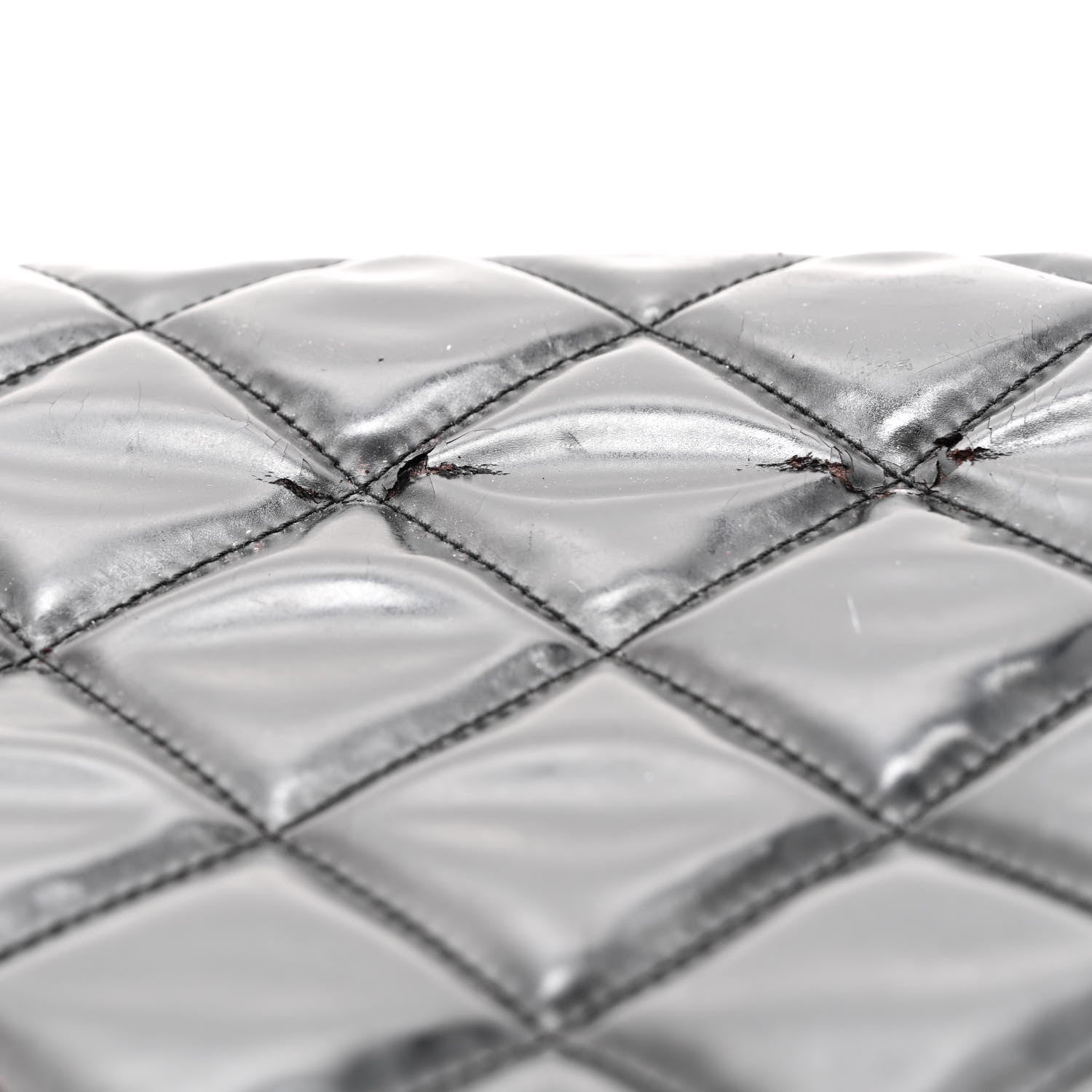 Chanel Patent Quilted Expandable CC Shoping Tote Black 17 of 20