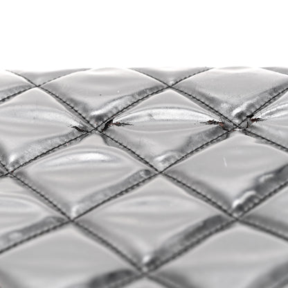 Chanel Patent Quilted Expandable CC Shoping Tote Black 17 of 20