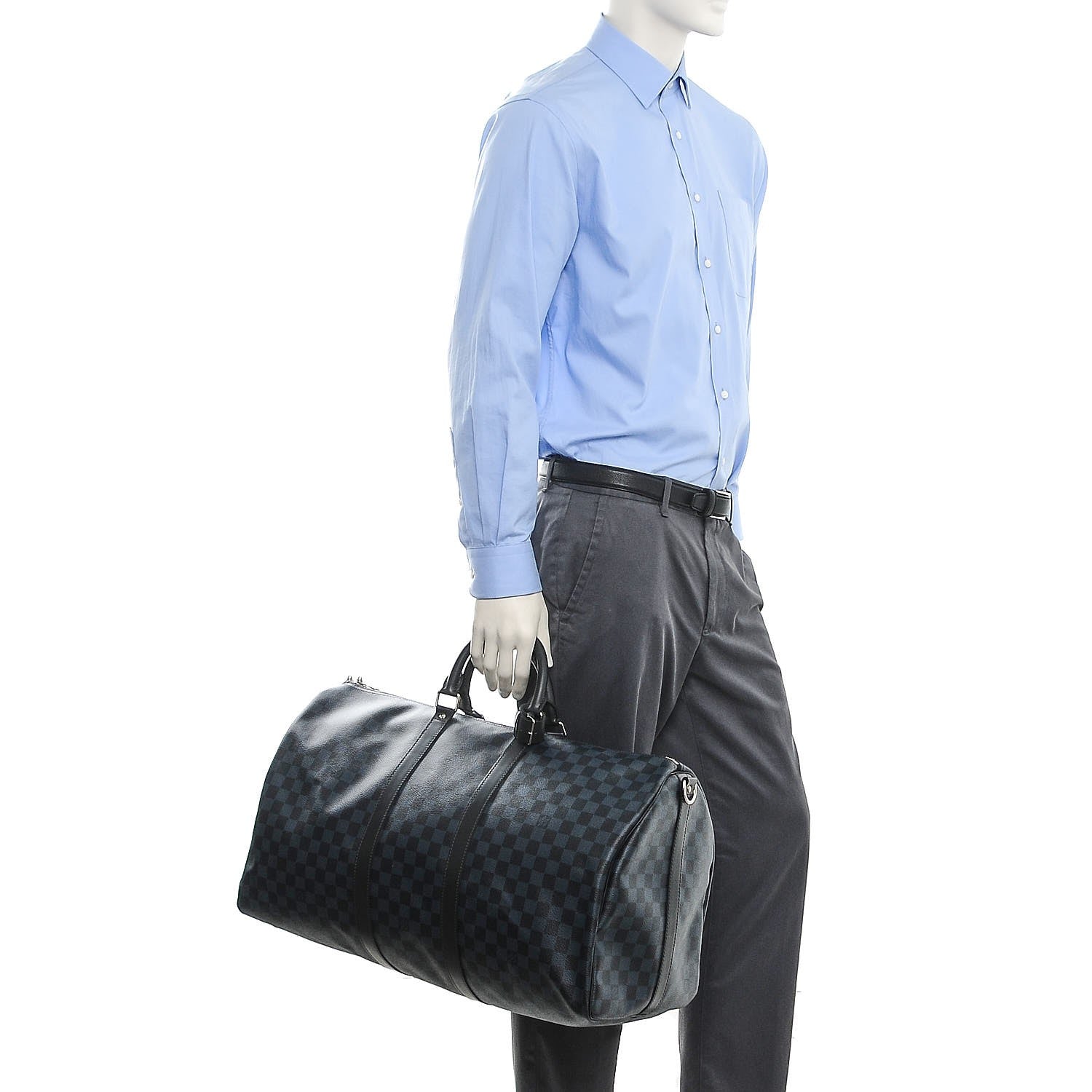 Louis Vuitton Damier Cobalt Keepall Bandouliere 55 3 of 9