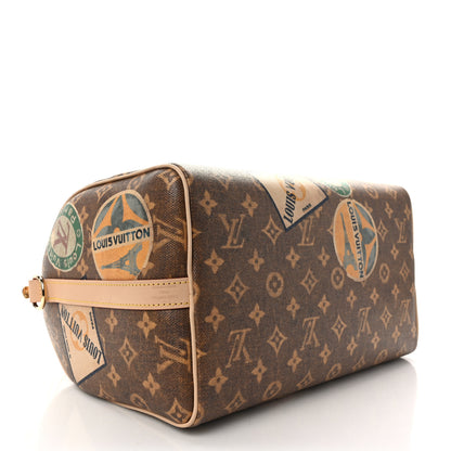 Louis Vuitton Monogram Hotel Labels Speedy Bandouliere 30 4 of 11
