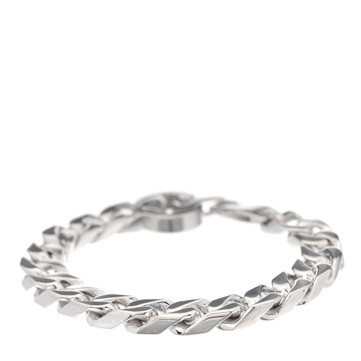 Gucci Sterling Silver Interlocking G Curb Chain Bracelet 3 of 5