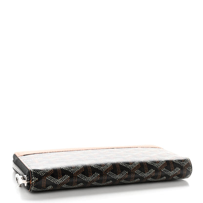 Goyard Goyardine Matignon Zip Around GM Wallet Black Gold 4 of 13