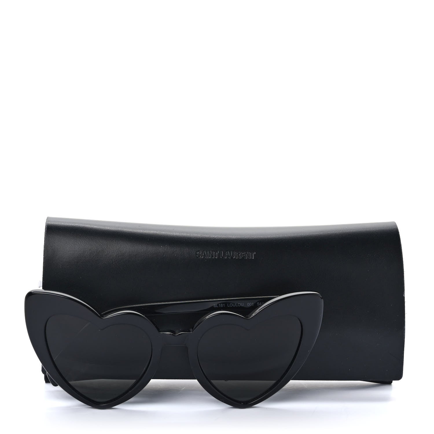 Saint Laurent Acetate Heart Frame Loulou SL181 Sunglasses Black 8 of 8