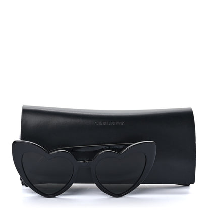 Saint Laurent Acetate Heart Frame Loulou SL181 Sunglasses Black 8 of 8