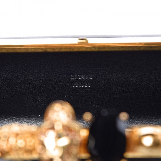 Alexander McQueen Nappa Chain Knuckle Box Clutch Black 7 of 16