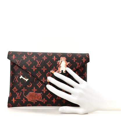 Louis Vuitton Catogram Kirigami Pochette Set Marron White Black 2 of 12