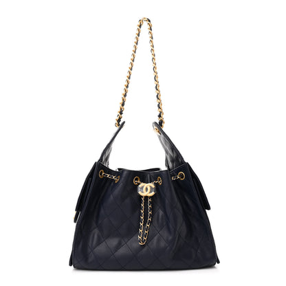 Chanel Caviar Quilted Small Chanel 25 Handbag Dark Navy 1 of 12
