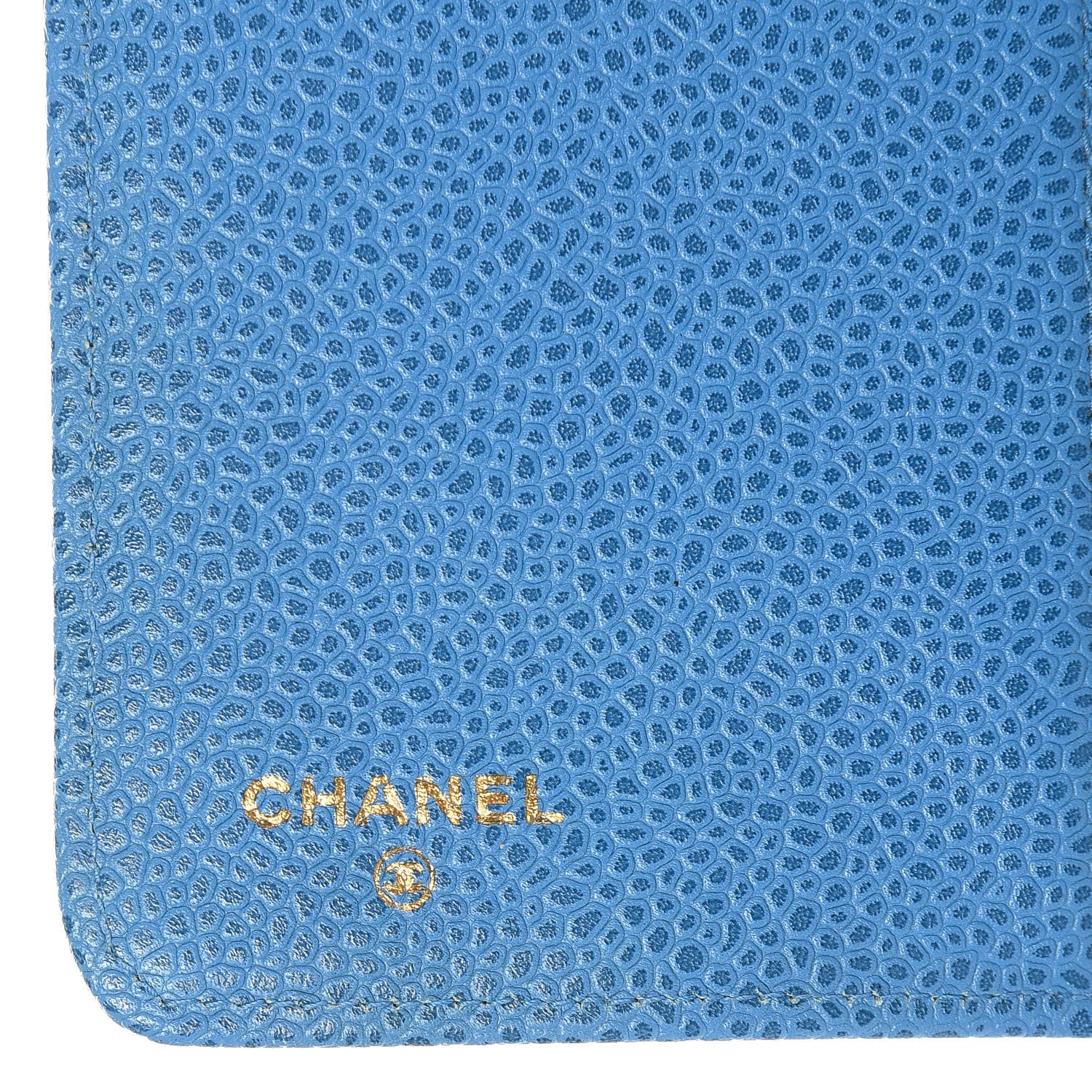 Chanel Caviar Timeless CC Ring Agenda Planner Blue 6 of 10