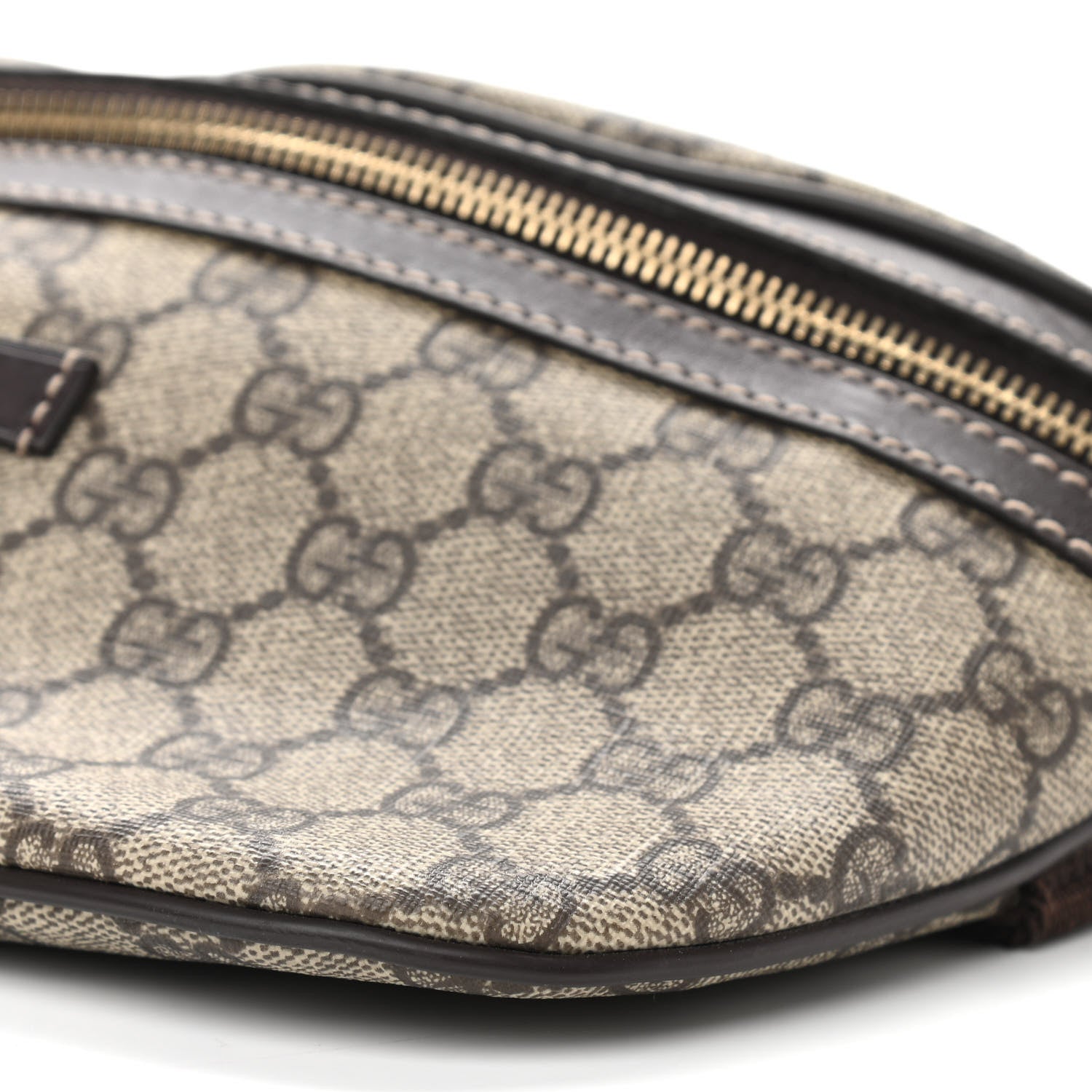 Gucci GG Supreme Monogram Belt Bag Dark Brown 10 of 10