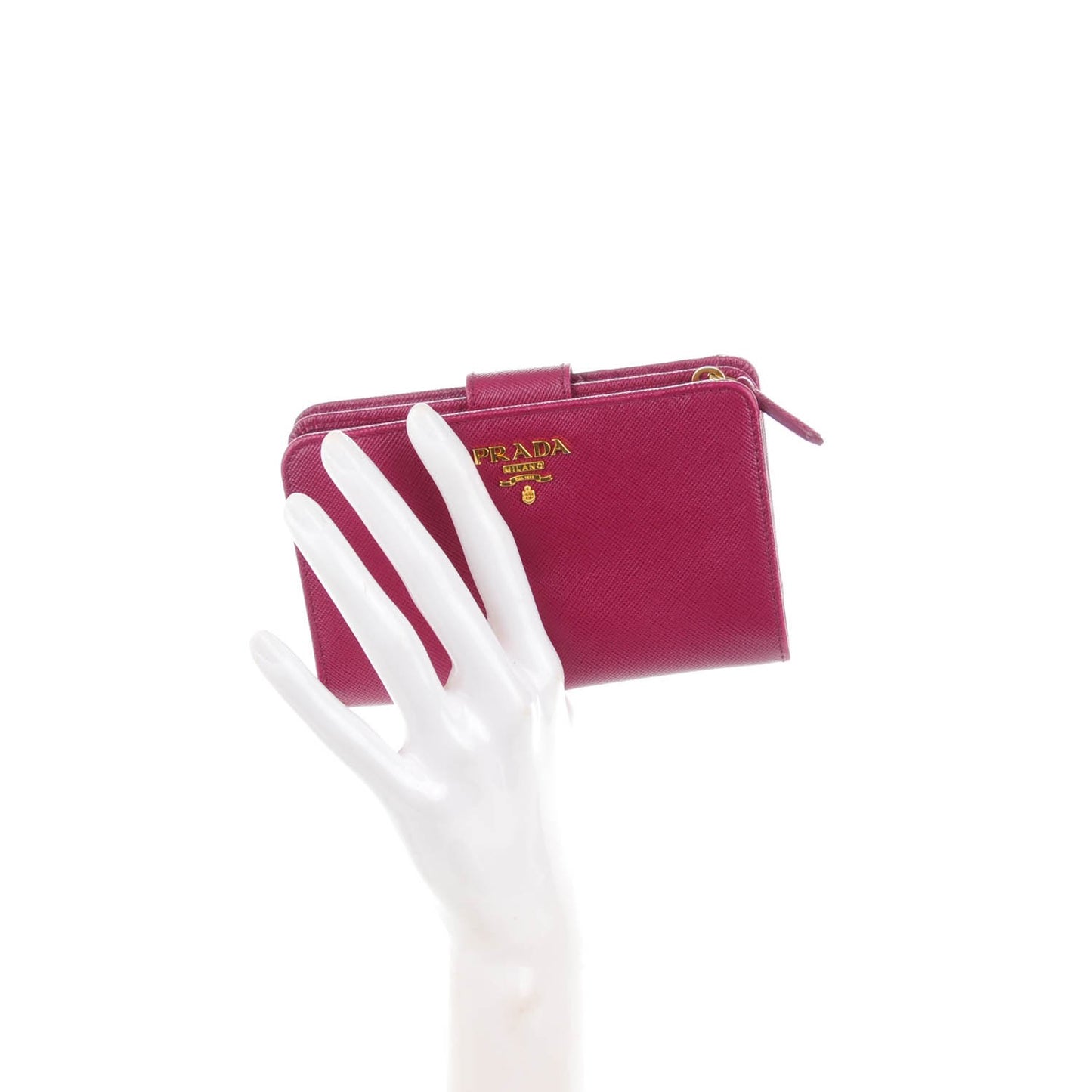 Saffiano Metal Compact Wallet Ametista
