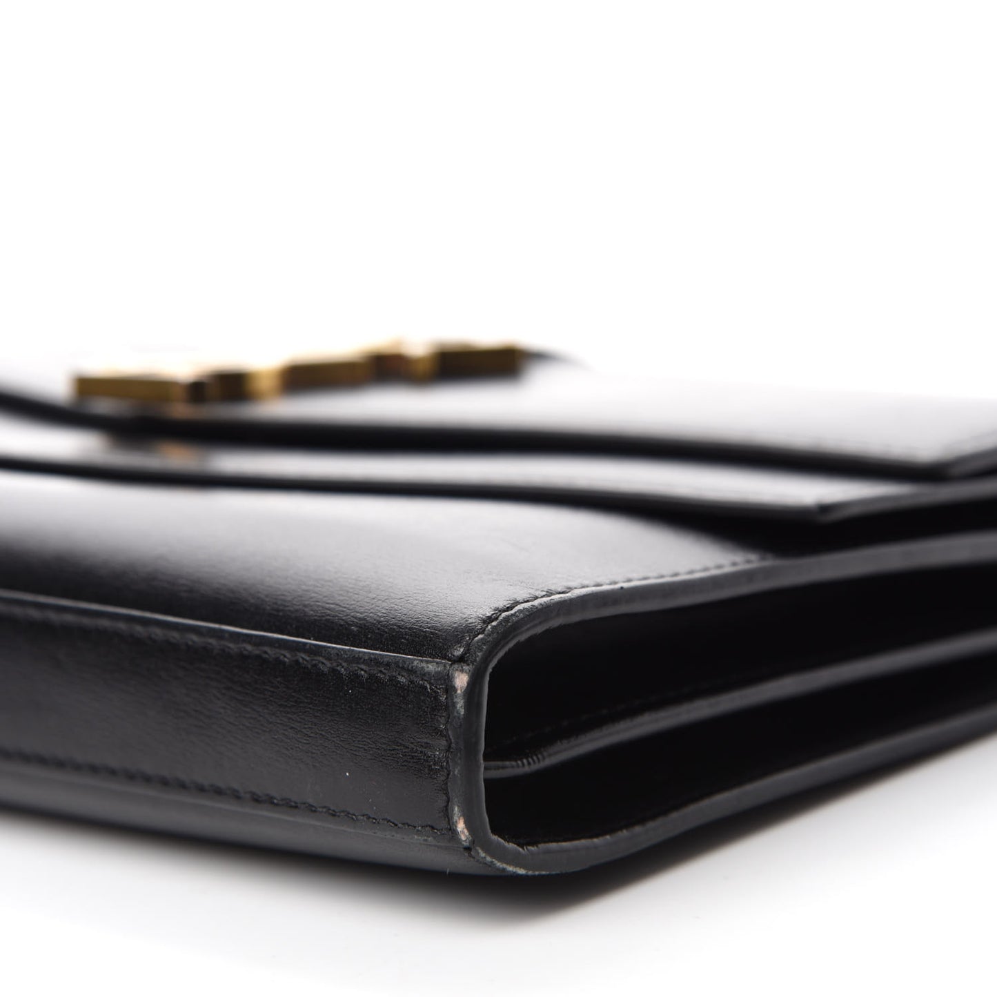 Smooth Calfskin Monogram Sulpice Chain Wallet Black