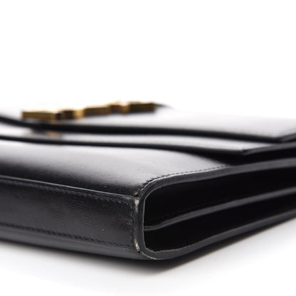 Saint Laurent Smooth Calfskin Monogram Sulpice Chain Wallet Black 7 of 11