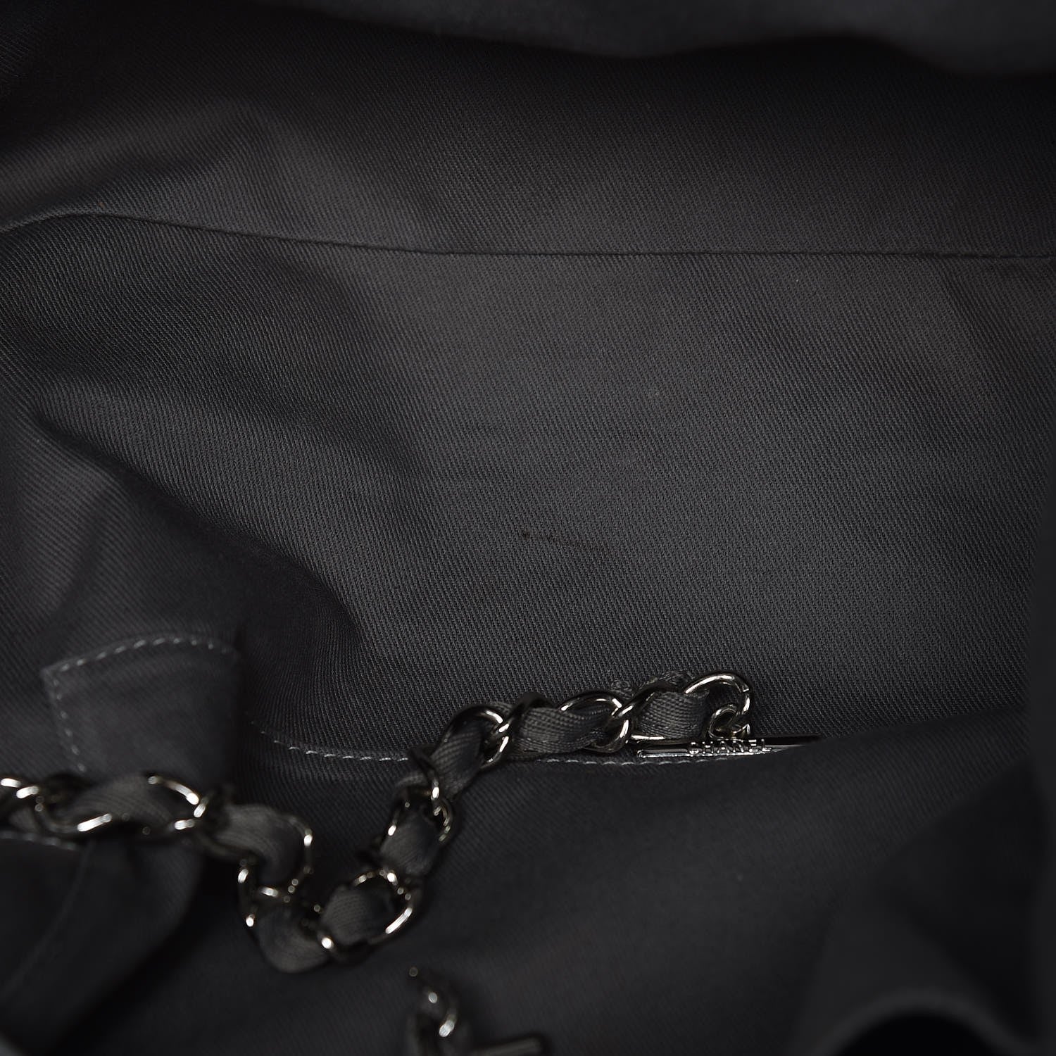 Chanel Canvas Large Deauville Tote Grey 8 of 18
