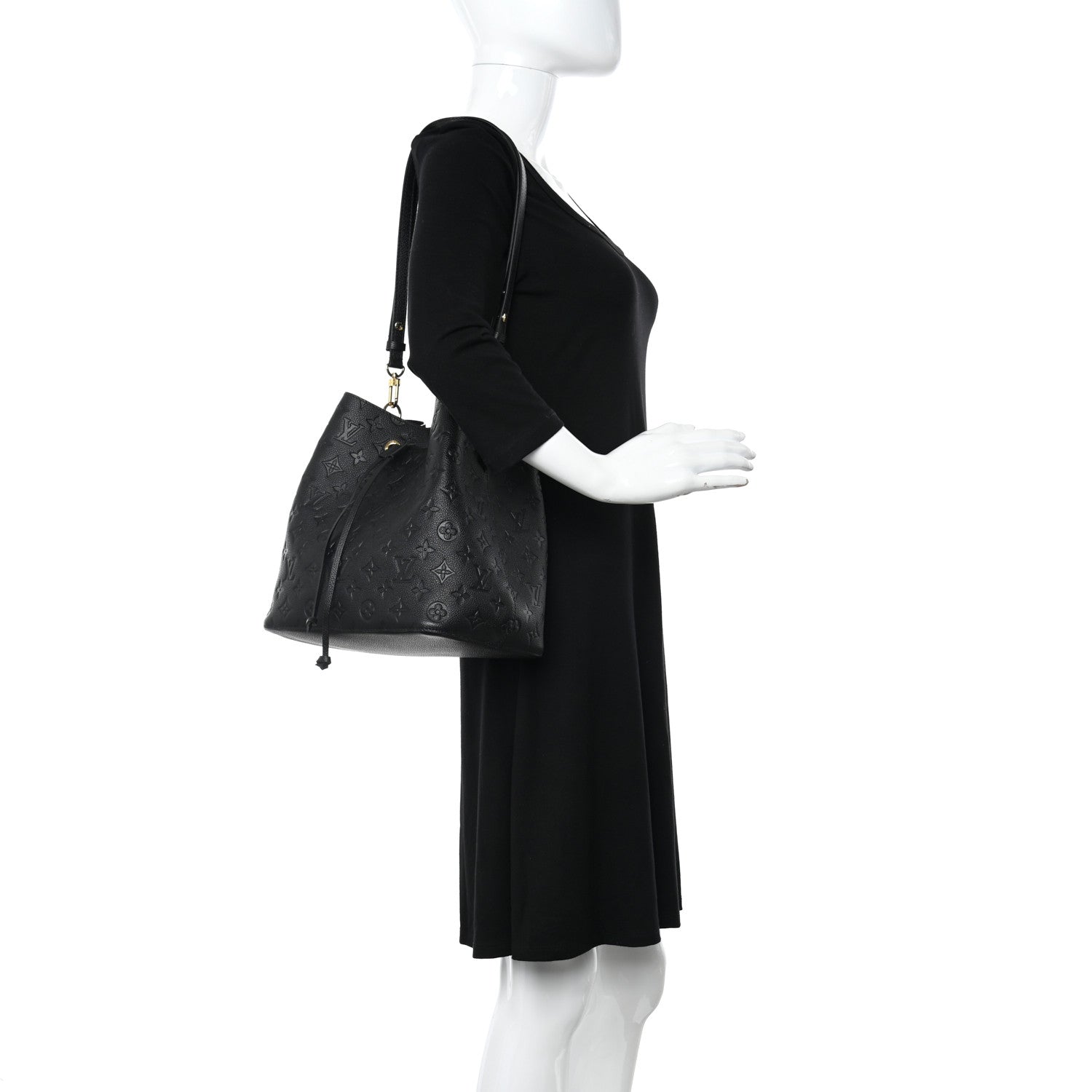 Louis Vuitton Empreinte Neonoe MM Black 2 of 8