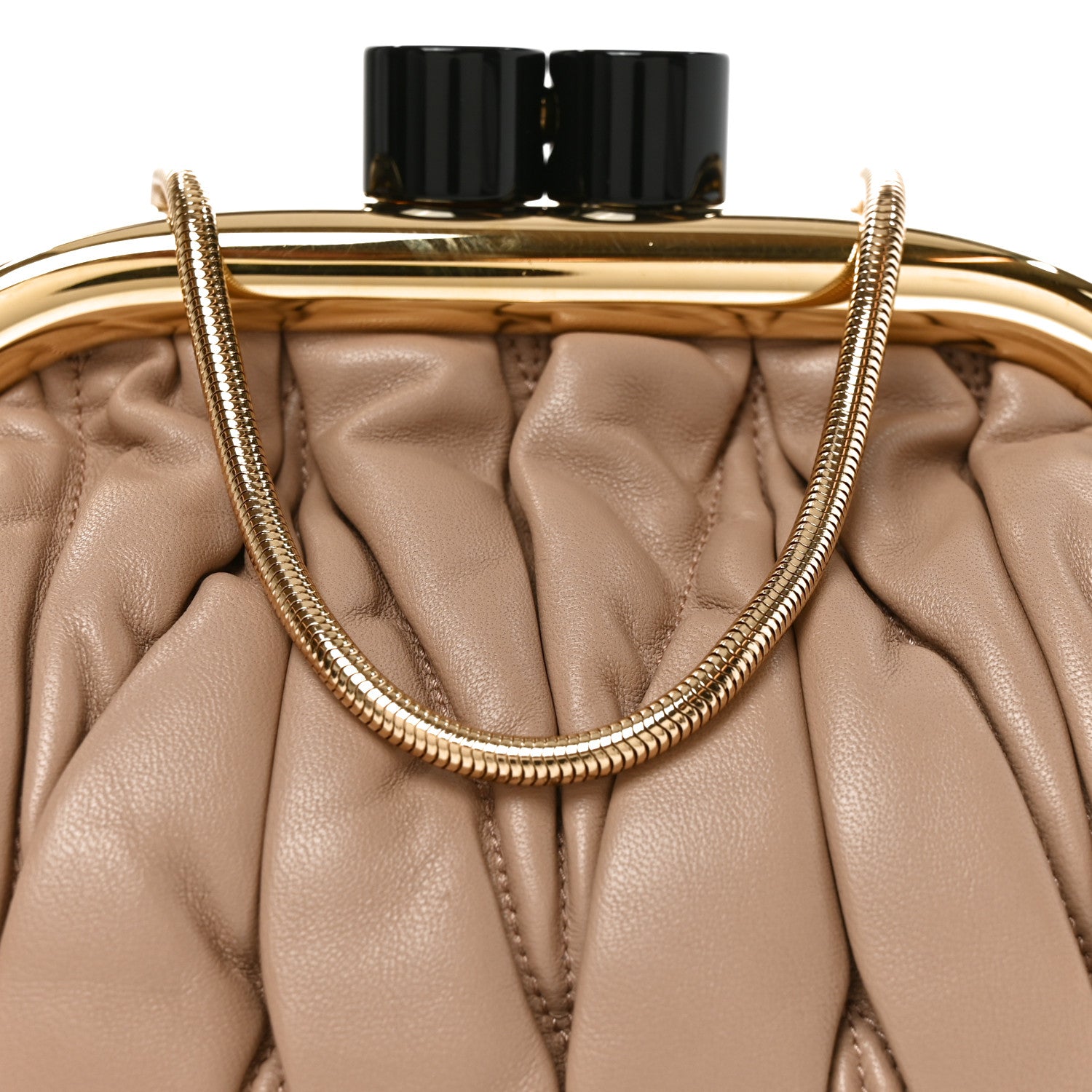 Miu Miu Nappa Matelasse Miu Belle Bag Cammeo 7 of 9