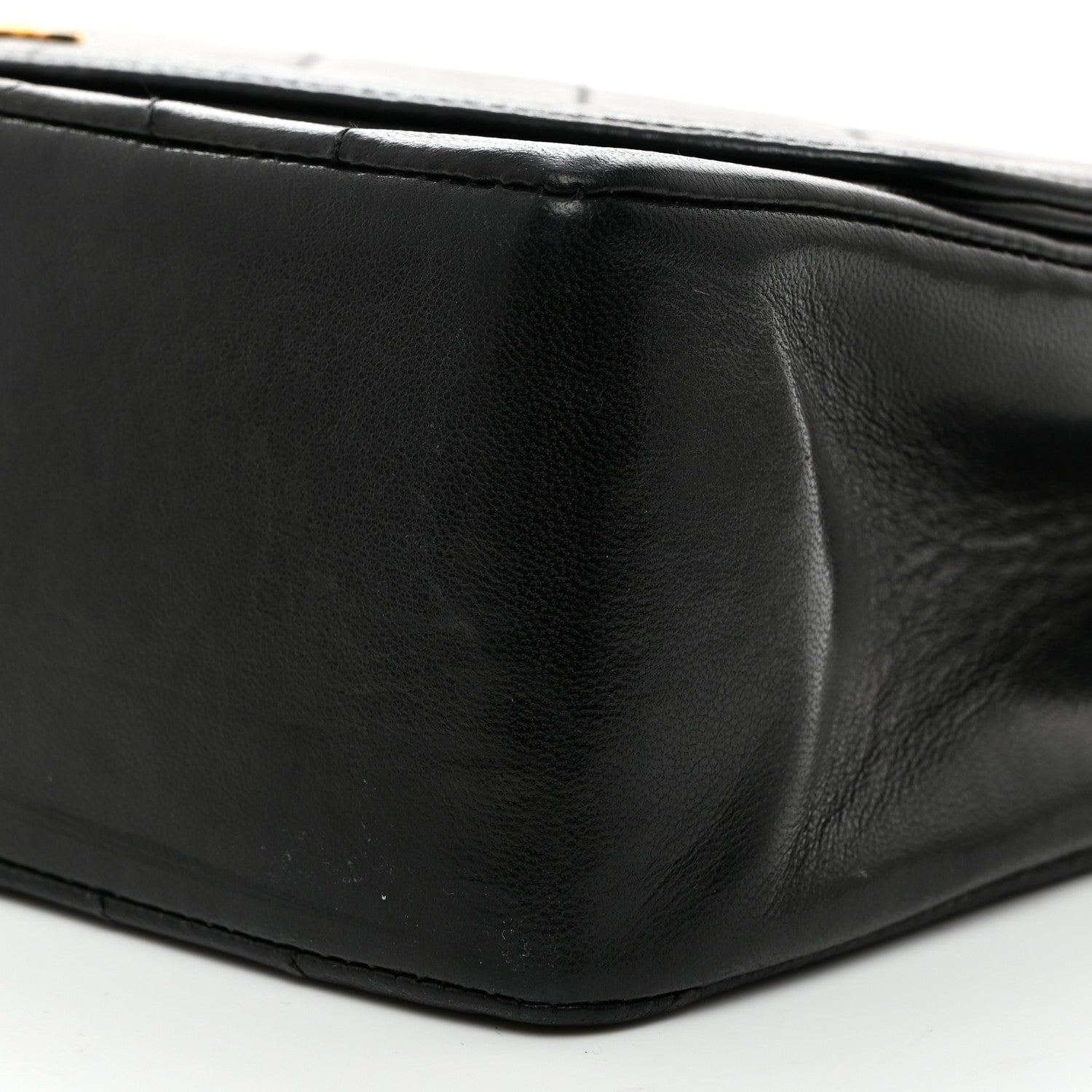 Chanel Lambskin Quilted Medium Single Flap Black 9 of 10