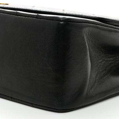 Chanel Lambskin Quilted Medium Single Flap Black 9 of 10