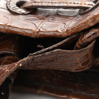 Nancy Gonzalez Crocodile Shoulder Bag Brown 10 of 12
