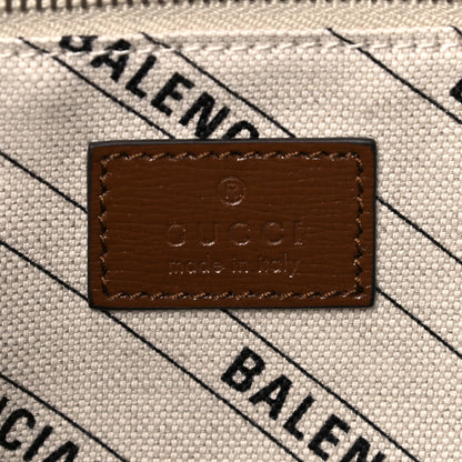 Balenciaga X GUCCI GG Monogram Azalea Calfskin Neo Classic Silver Hardware Medium City Beige Ebony Brown Sugar 6 of 10