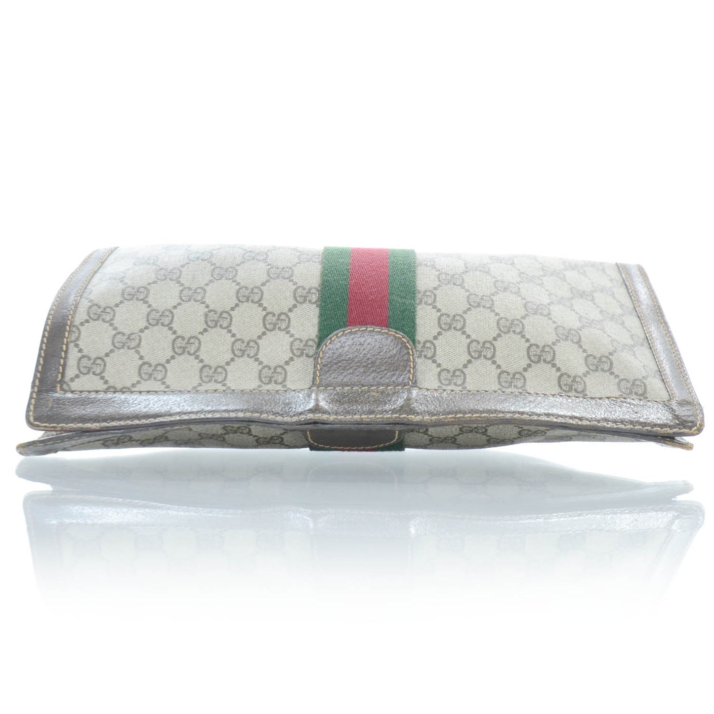 Monogram Web Clutch