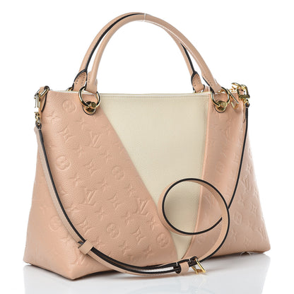Louis Vuitton Empreinte V Tote MM Beige Rose Creme 3 of 9