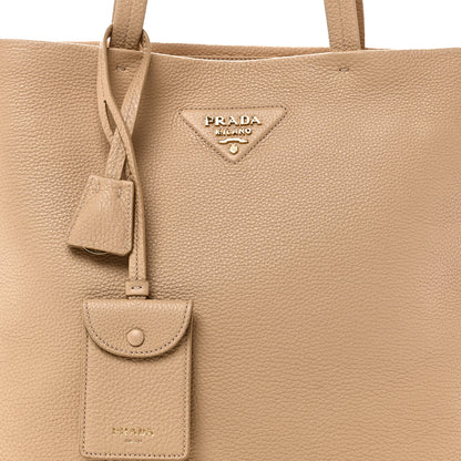 Prada Vitello Daino Soft Large Tote Bag Sabbia 7 of 9