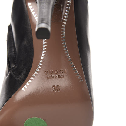 Gucci Nappa Horsebit Ankle Boots 36 Black 8 of 10
