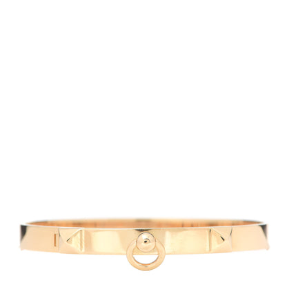 Hermes 18K Yellow Gold PM Collier De Chien Bracelet SH 1 of 5