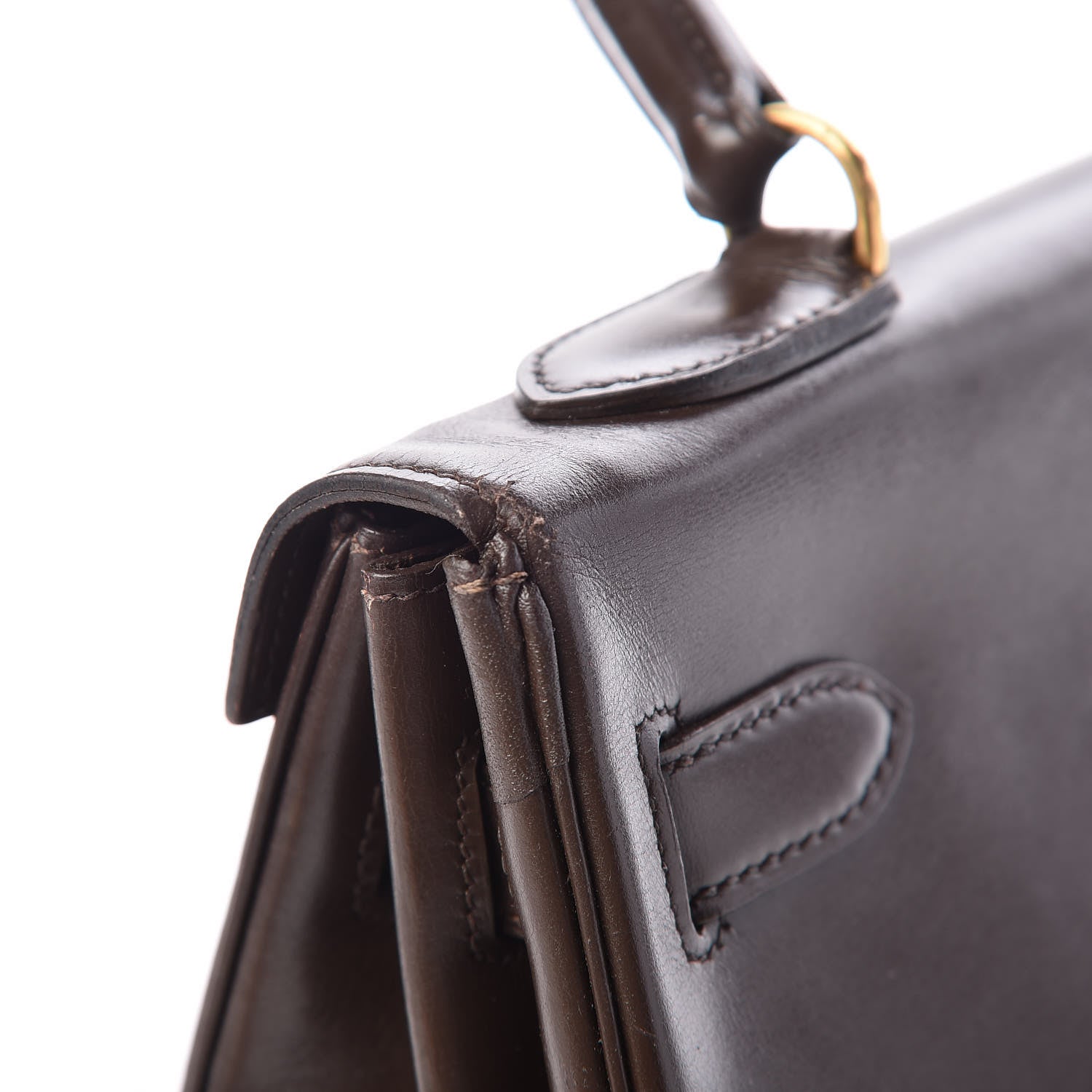 Hermes Box Kelly Retourne 32 Chocolate 59 of 64