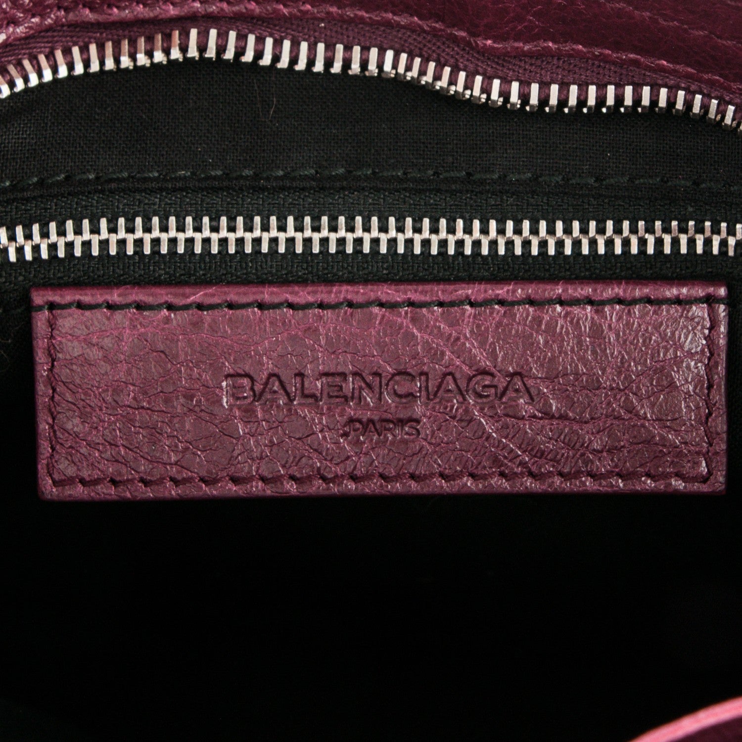 Balenciaga Agneau Classic Silver Hardware S City Violet Prune 6 of 7