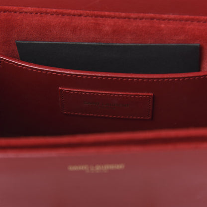 Saint Laurent Calfskin Medium Classic Lulu Bag Red 8 of 10