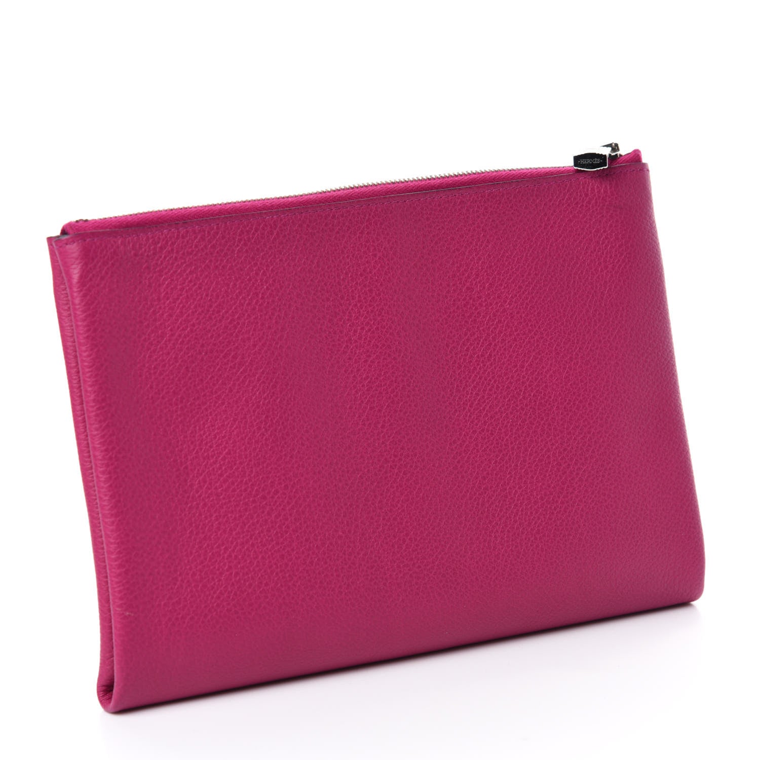 Hermes Evercolor Atout Pouch Rose Pourpre Bleu Saphir 3 of 7