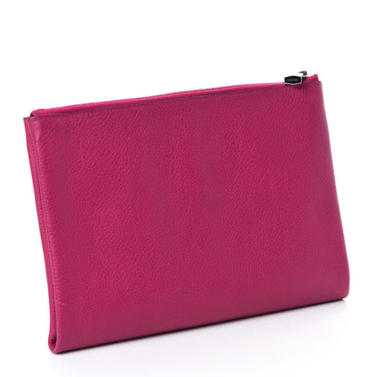 Hermes Evercolor Atout Pouch Rose Pourpre Bleu Saphir 3 of 7