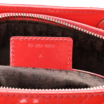 Christian Dior Patent Cannage Large Lady Dior Red 7 of 8