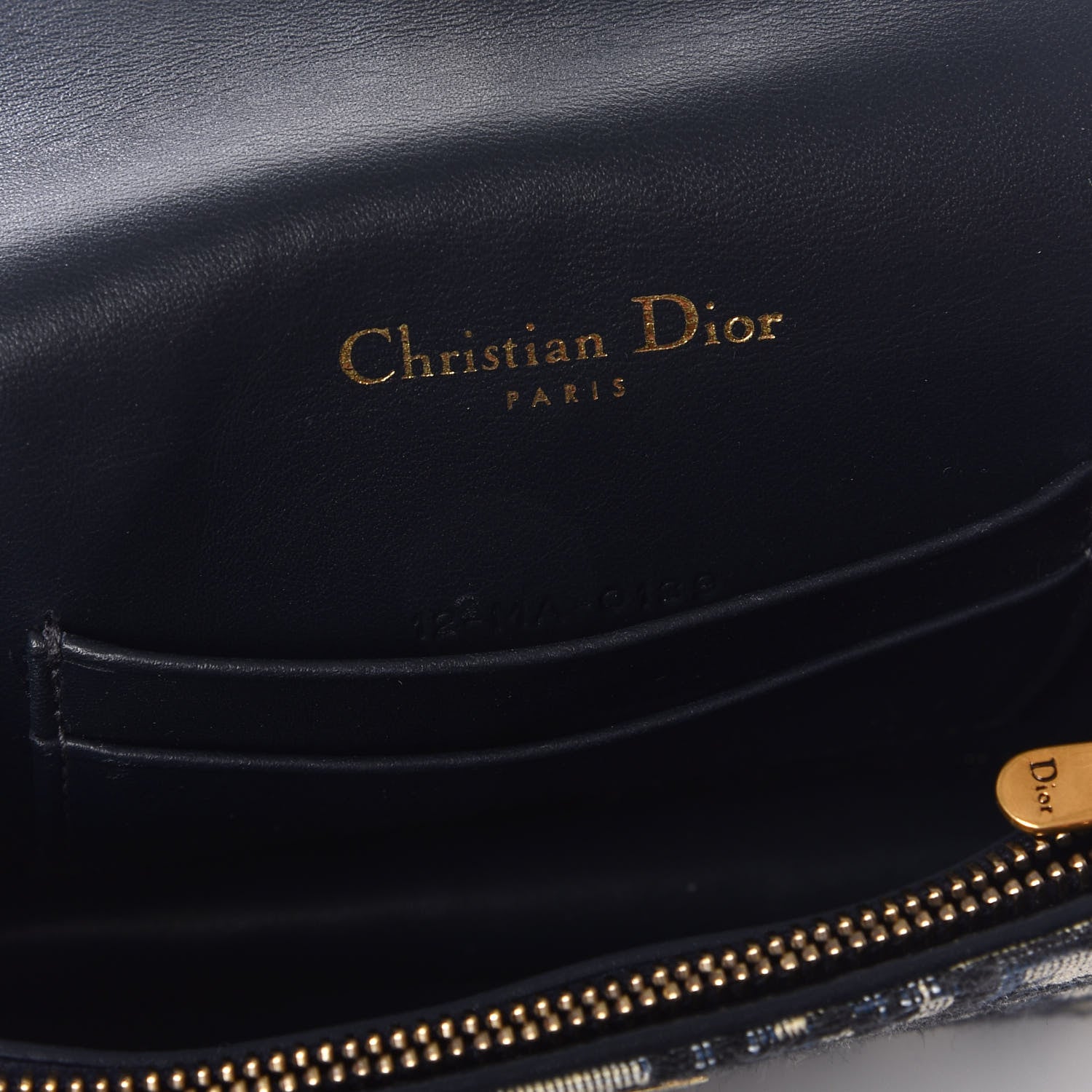 Christian Dior Oblique Saddle Belt Bag Blue 3 of 10