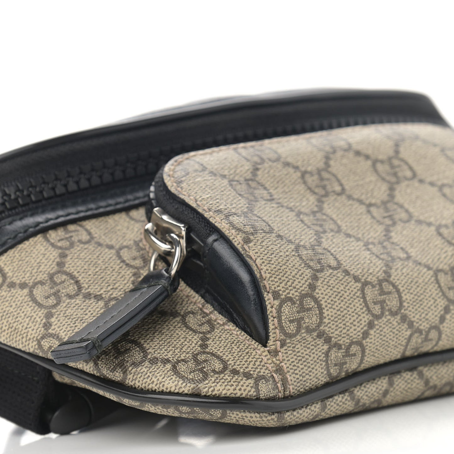 GG Supreme Monogram Belt Bag Black