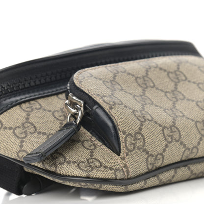 Gucci GG Supreme Monogram Belt Bag Black 8 of 9